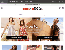 Tablet Screenshot of cottonon.com